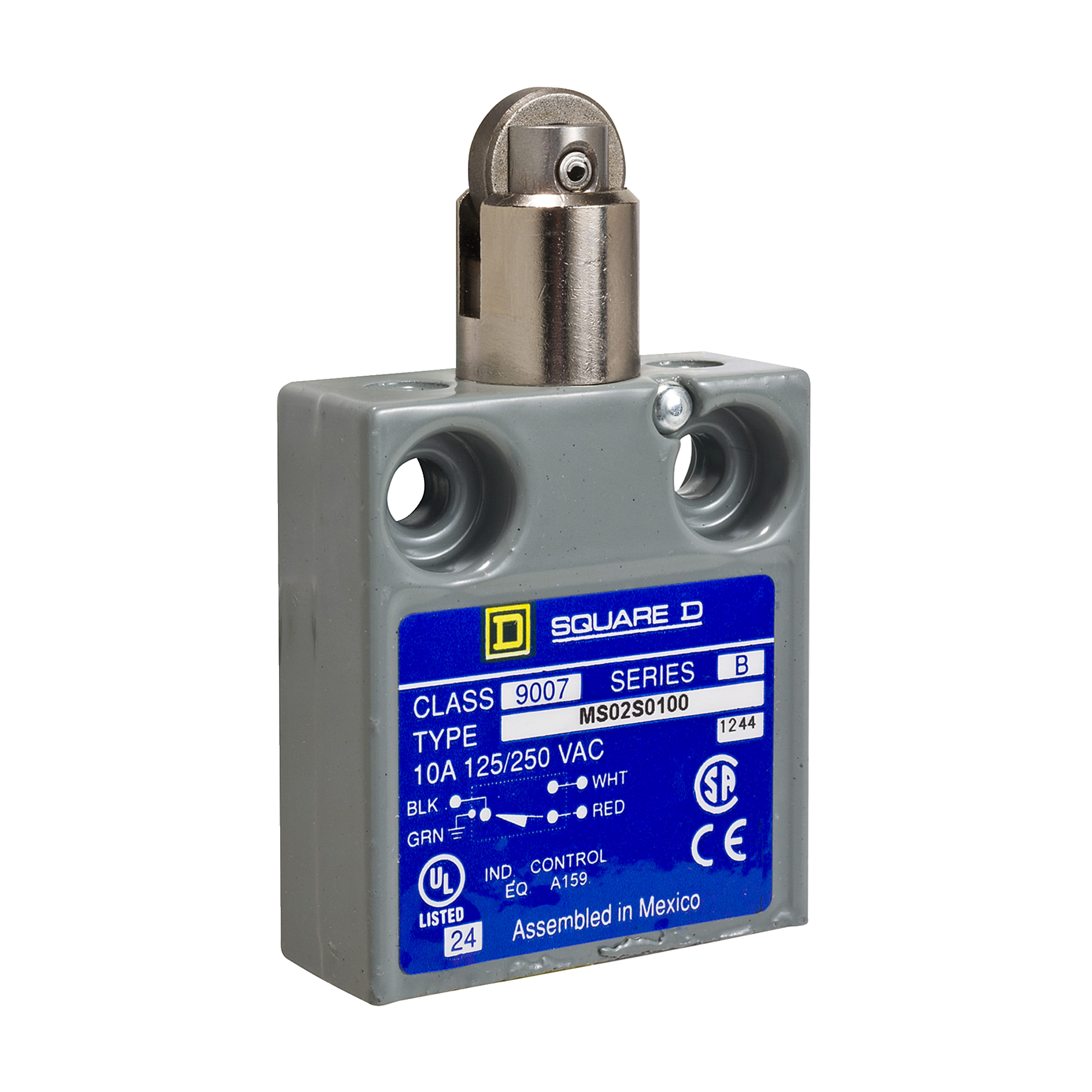 Product image for LIMIT SWITCH, 9007, 240 VAC 10AMP MS +OPTION