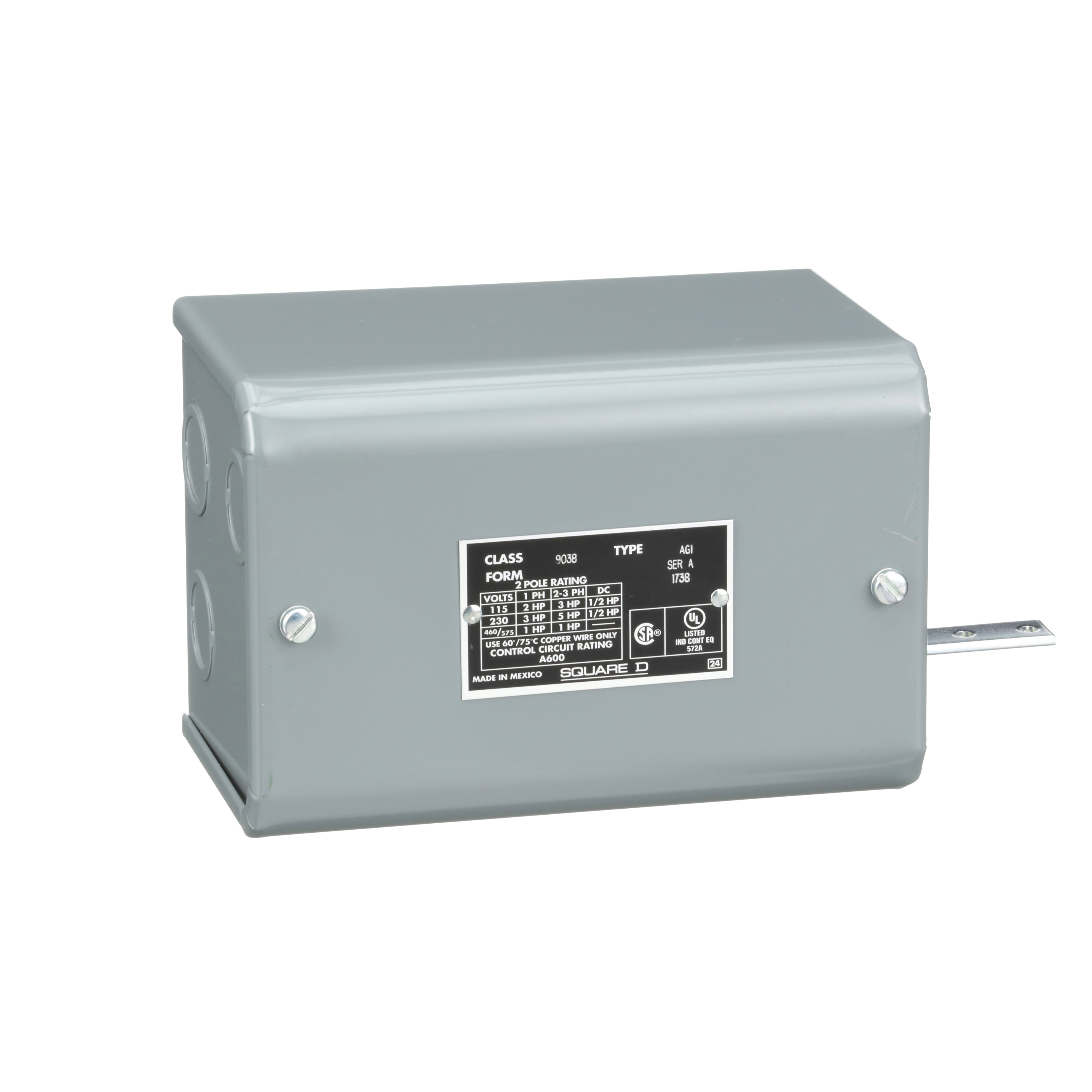 Product image for MECHANICAL ALTERNATOR, OPEN TANK, NEMA 1, PEDESTAL MOUNTED, 4 NC, DPST DB CONTACTS, 1 HP
