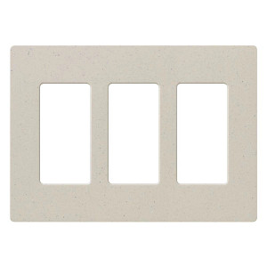 Product image for Wallplate 3-gang limestone