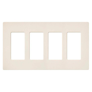 Product image for Wallplate 4-gang eggshell