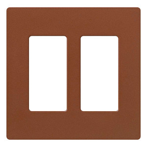 Product image for Wallplate 2-gang sienna