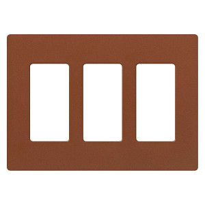 Product image for Wallplate 3-gang sienna