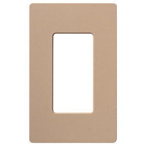 Product image for Wallplate 1-gang mocha stone