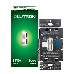 Product image for LUTRON AYCL-253P-WH DIMMER ARIADNI 1POLE OR 3WAY 250W LED OR 600W INCANDESCENT WHITE