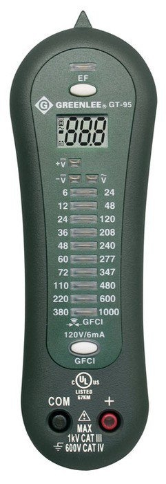Product image for Voltage tester LCD and GFCI 1000V AC/380V DC
