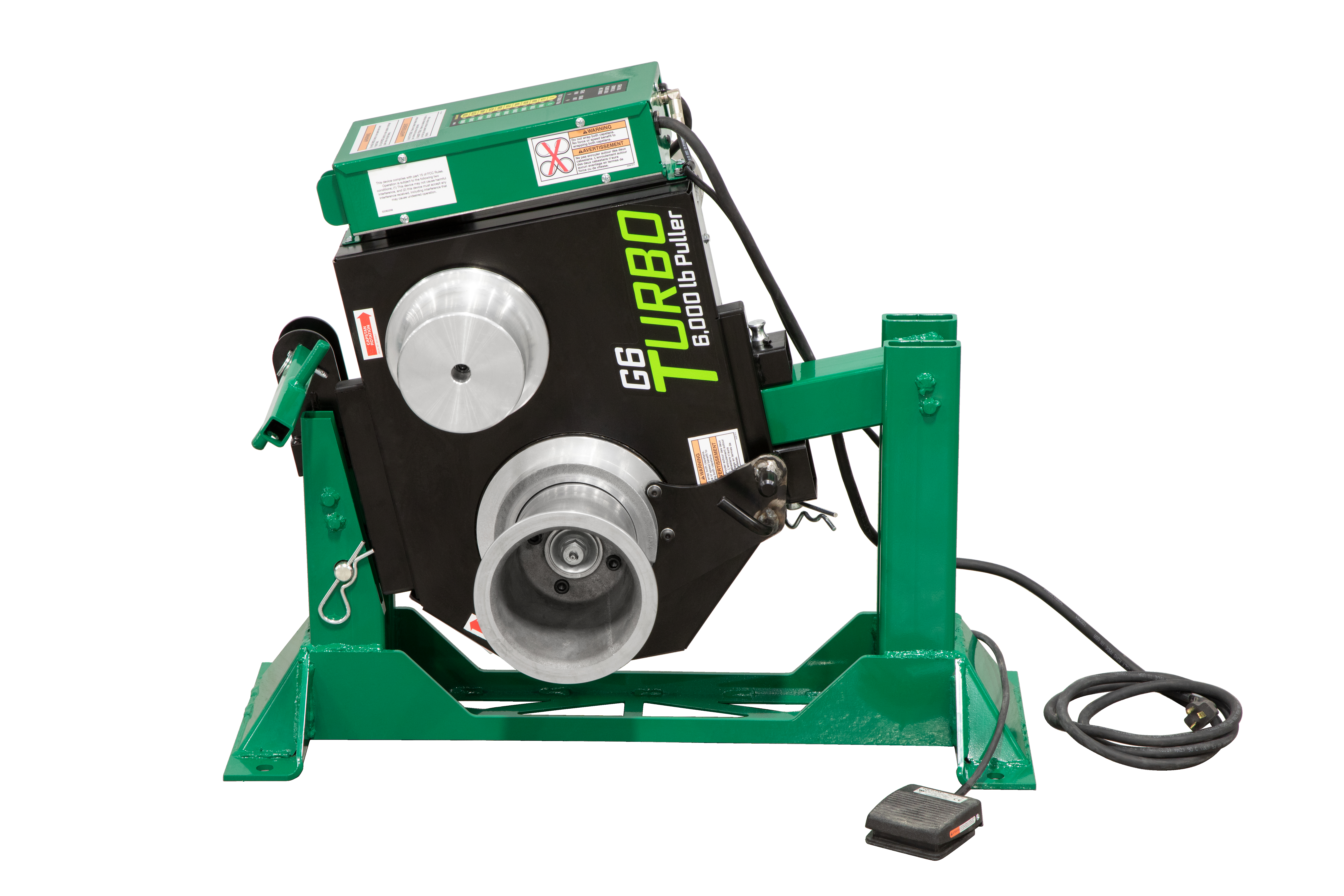 Product image for G6 TURBO™ 6000 LB Cable Puller with Floor Mount