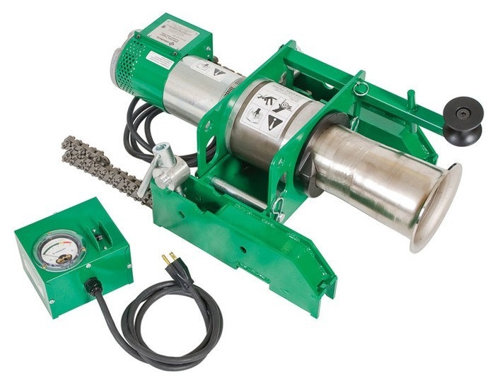 Product image for Package cable puller 1-1/2HP 20A 120VAC 7/8"