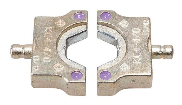 Product image for Die set for crimping lugs and splices purple