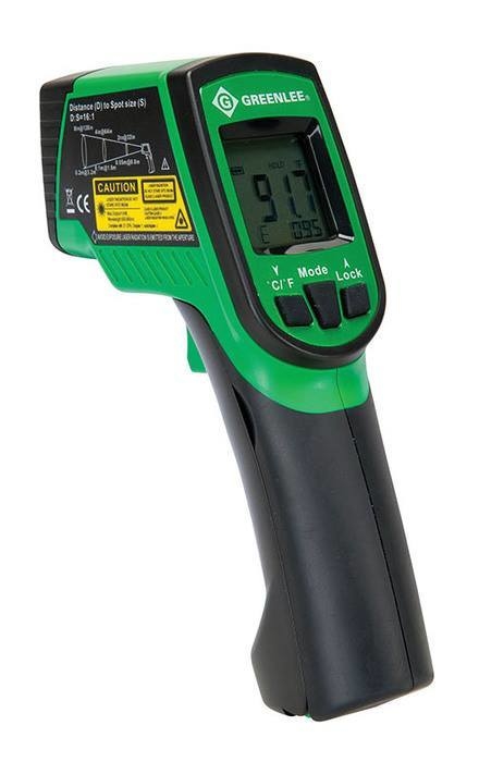 Product image for GREENLEE TG-2000 THERMOMETER INFRARED -76 TO +1157F -60 T +625C RANGE DUAL LASTER HI LOW ALARMS