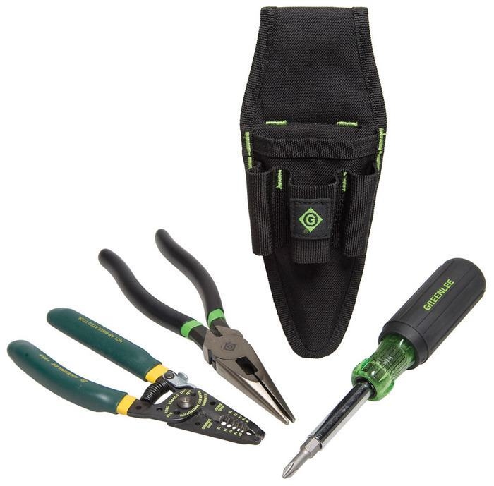 Product image for GREENLEE 0159-28 KIT TOOL BASIC 4PC