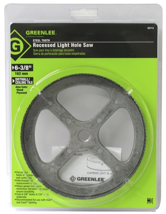 Product image for Holesaw recessed light steel tooth 6-3/8"