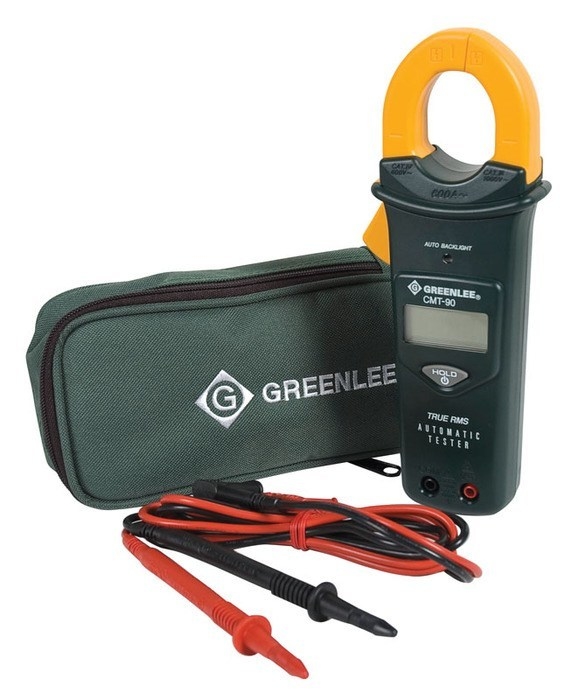 GREENLEE CMT-90 Clamp Meter AC, Automatic Selection, True RMS 1.3 - 999.9  VAC, 2.1 - 999.9 VDC, -0.7 to -999.9 VDC