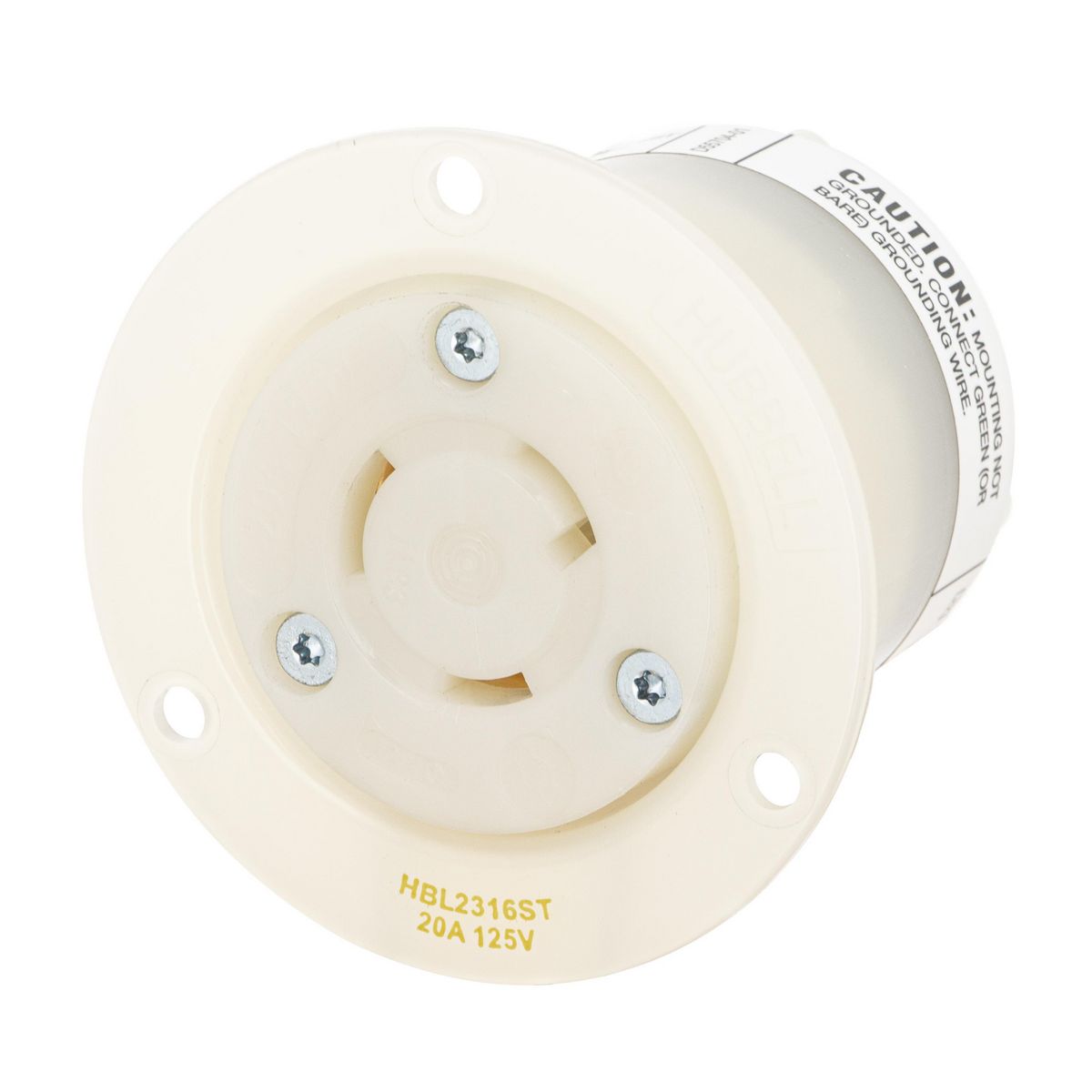 Product image for LKG FLG-RCPT, 20A 125V, L5-20R, WH, SP T