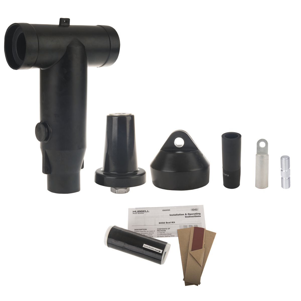 Product image for ELBOW, 25KV 600A KIT 3/0 W/SK
