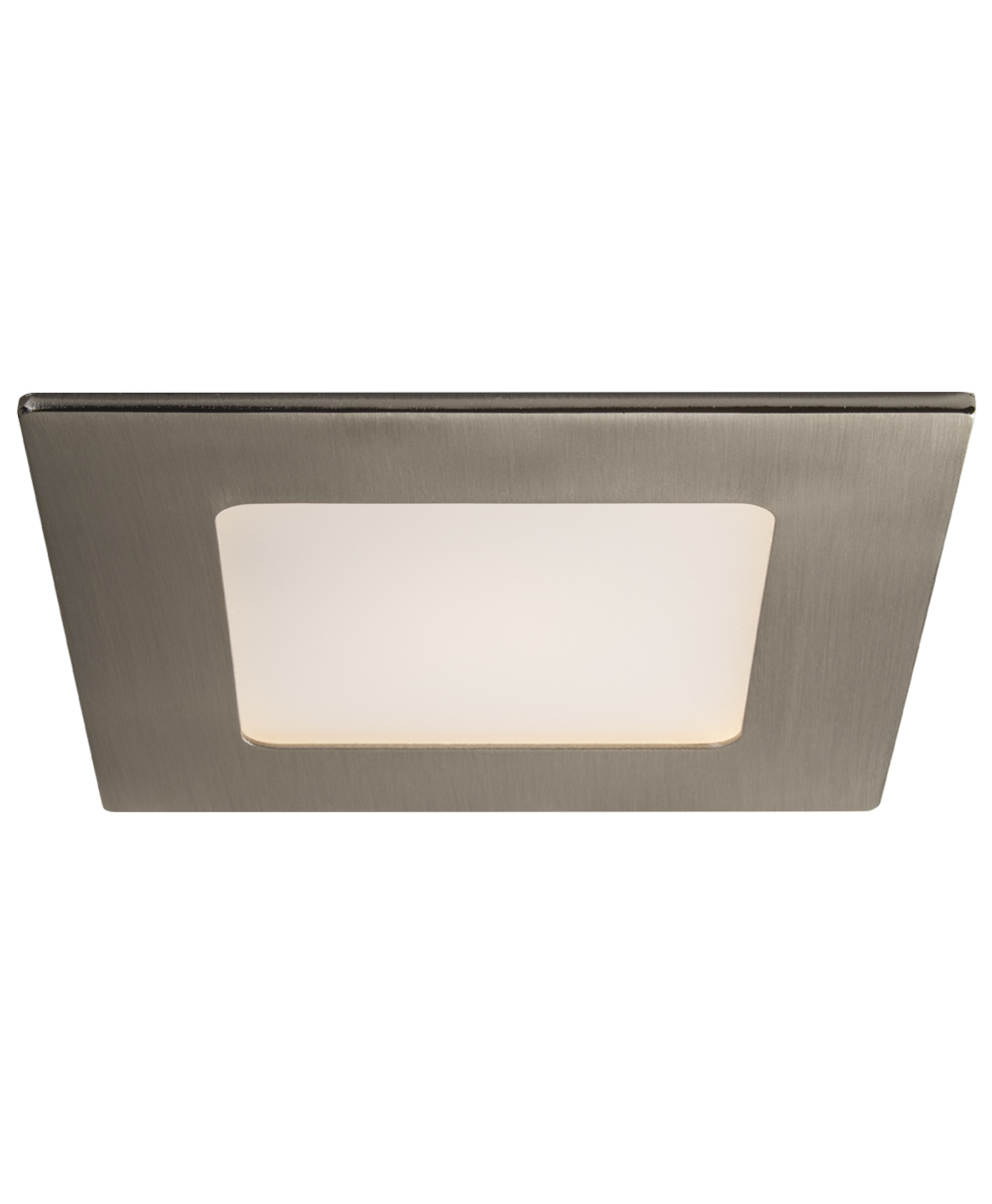 Product image for 4" Square LED Slim Profile Recess Retrofit, 9W, Wet Location