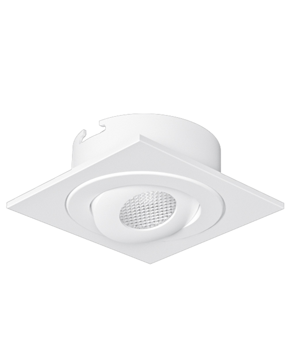Product image for MicroLED Light with Aluminum Recessed Gimbal Plate, 24V