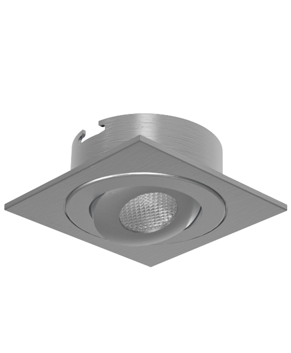 Product image for MicroLED Light with Aluminum Recessed Gimbal Plate, 24V