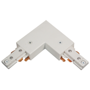 Product image for L-Connector 2 track sections at 90/180 deg black