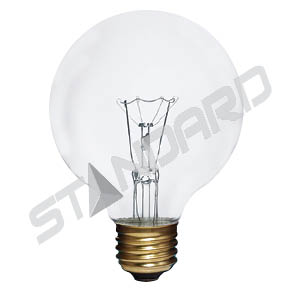 Product image for INCANDESCENT 25W G25 E26 120V CLEAR BRITELUX STD