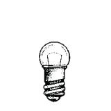 Product image for MINIATURE LAMP ANSI:14 G-3.5 2.47V 0.3A 0.74W MIN. SCREW E10 CLEAR