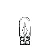 Product image for MINIATURE LAMP ANSI:400 T-3.25 28V 0.1A 2.8W WEDGE CLEAR