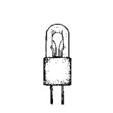 Product image for MINIATURE LAMP ANSI:7381 T-1.75 6.3V 0.2A BIPIN G4 CLEAR