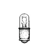 Product image for MINIATURE LAMP ANSI:337 T-1.75 6V 0.2A S4s/8 CLEAR