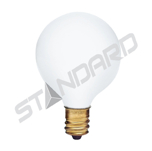 Product image for INCANDESCENT 25W G16.5 E14 130V WHITE STD