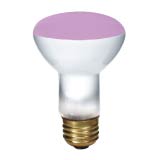 Product image for INCANDESCENT COLORED 50W R20 E26 130V TRANSPARENT PINK STD