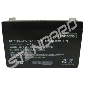 Product image for LEAD ACID BATTERY 6V 7.2AH