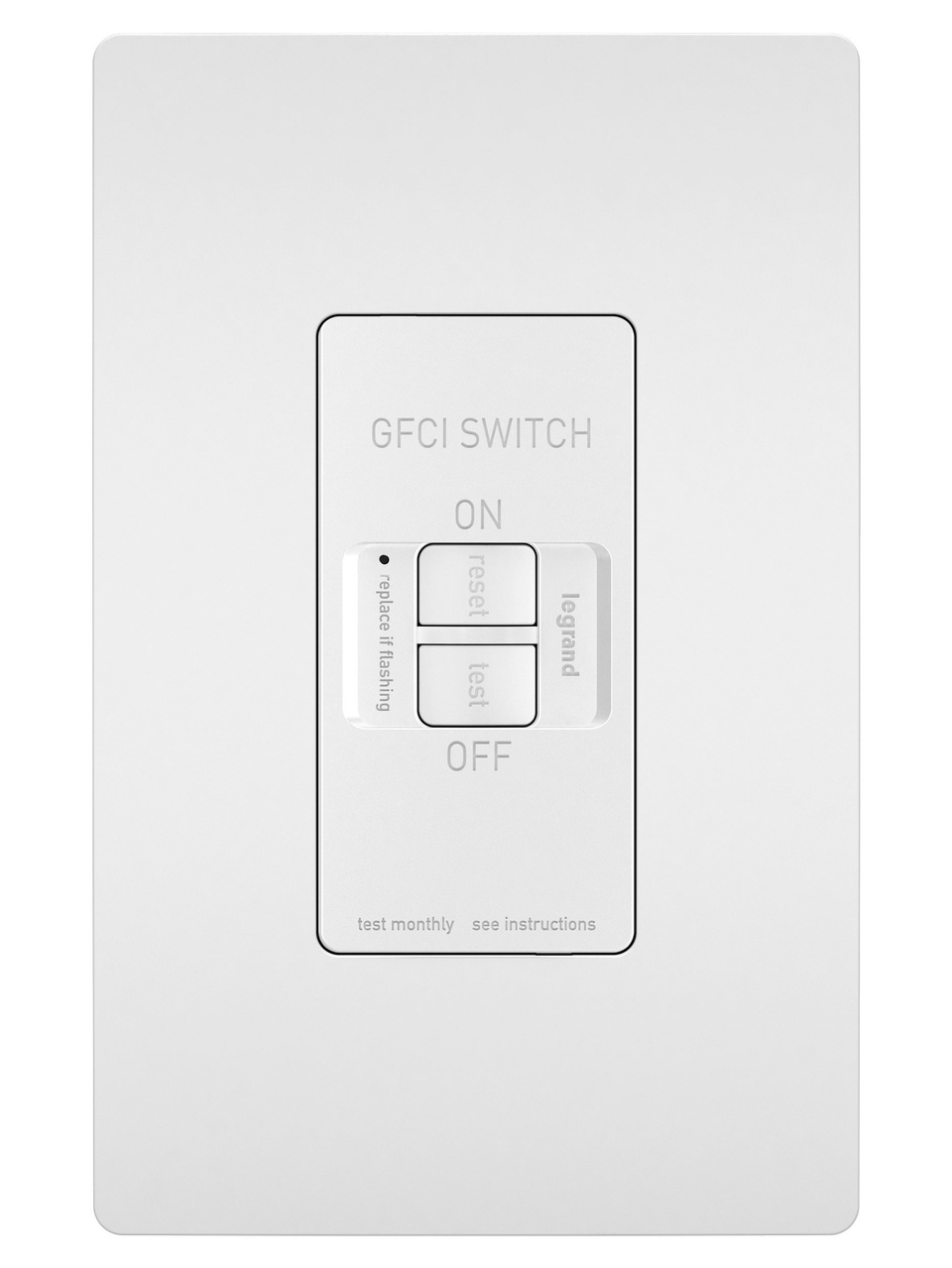 LEGRAND 2087W The Radiant® Dead-Front Self-Test GFCI Receptacle 20