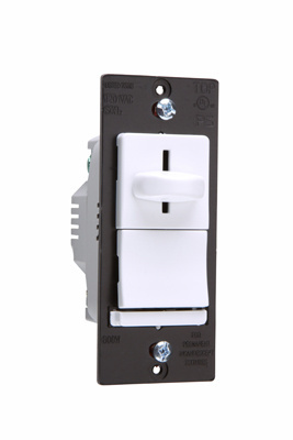 Product image for Dimmer slide preset 3-way 120V 600W white
