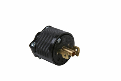 Product image for Plug 2P3W 125V 15A midget lock black
