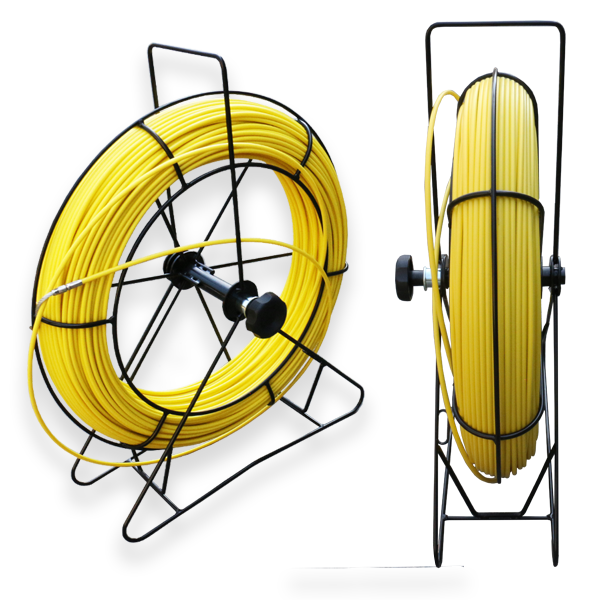 Product image for Fibersnake with Frame 1/4" x 400' -Yellow