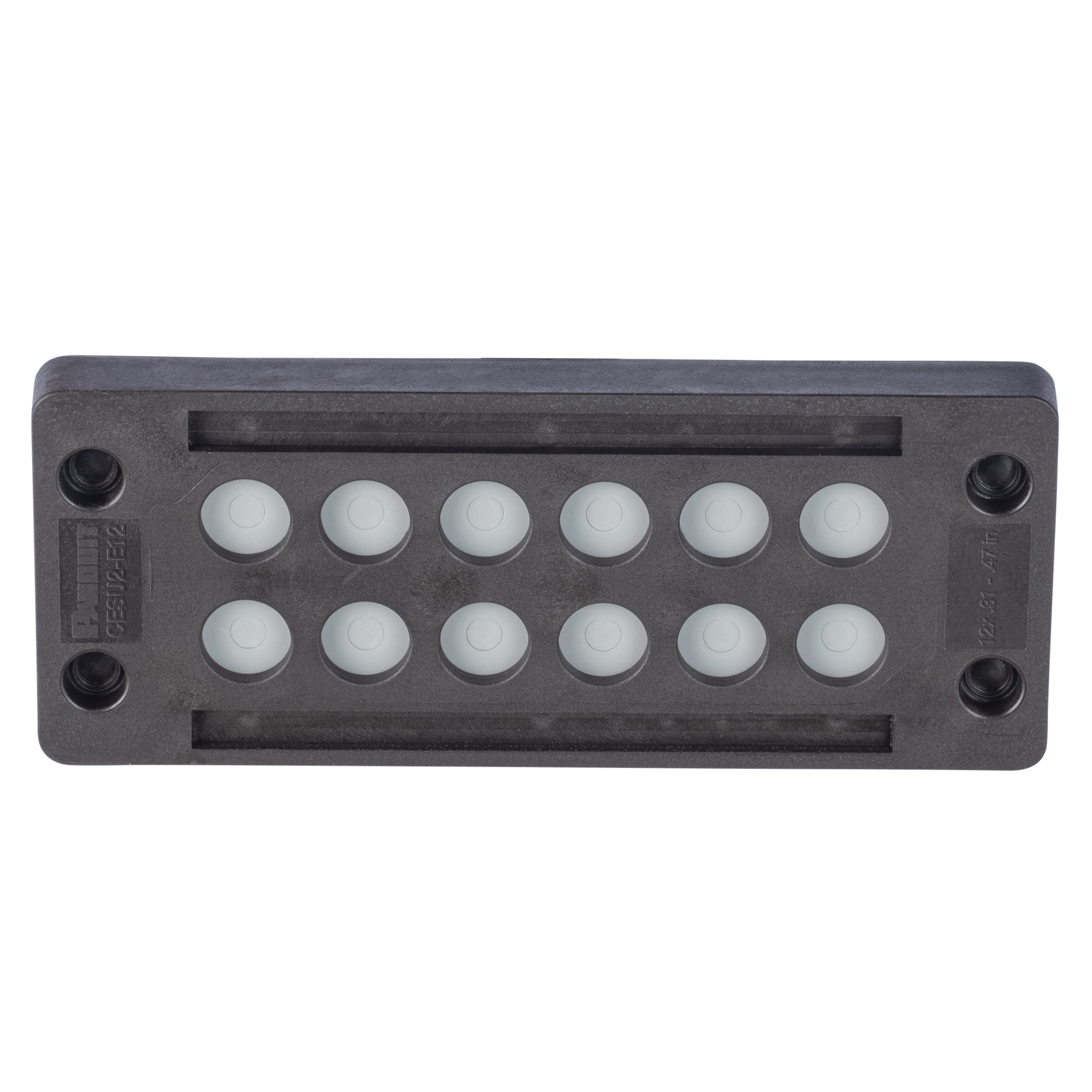 Product image for Cable Entry System, Un-Terminated, IP65, 4.41"X1.42",12 holes,1PC
