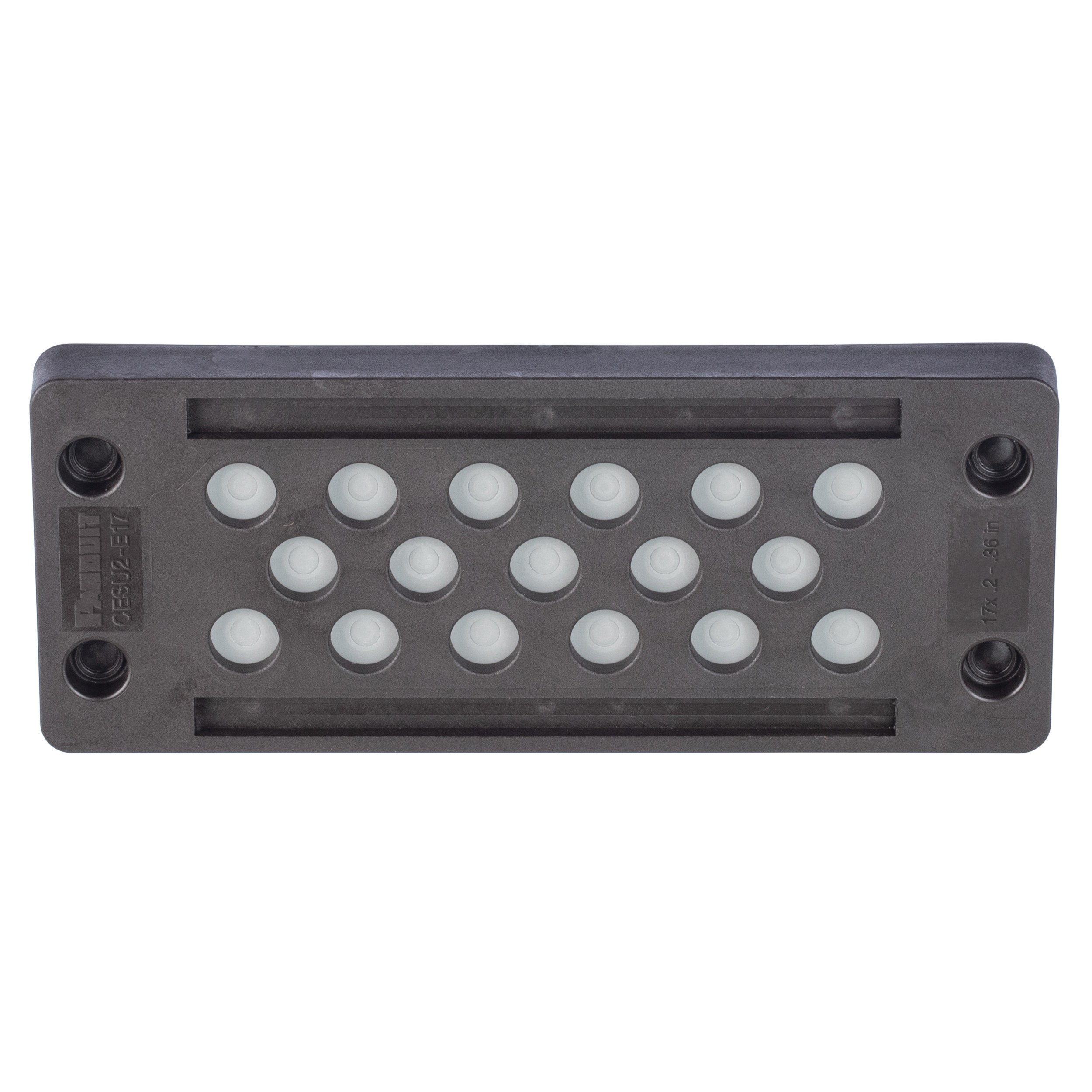 Product image for Cable Entry System, Un-Terminated, IP65, 4.41"X1.42",17 holes,1PC