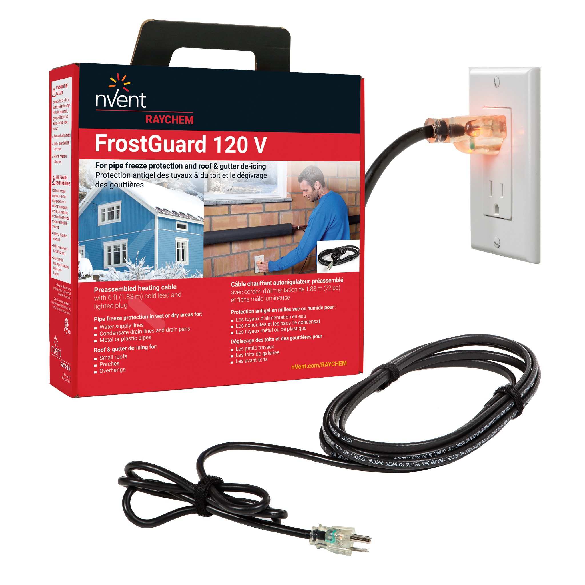 Product image for HEATING CABLE SELF-REGULATING FG1-75P