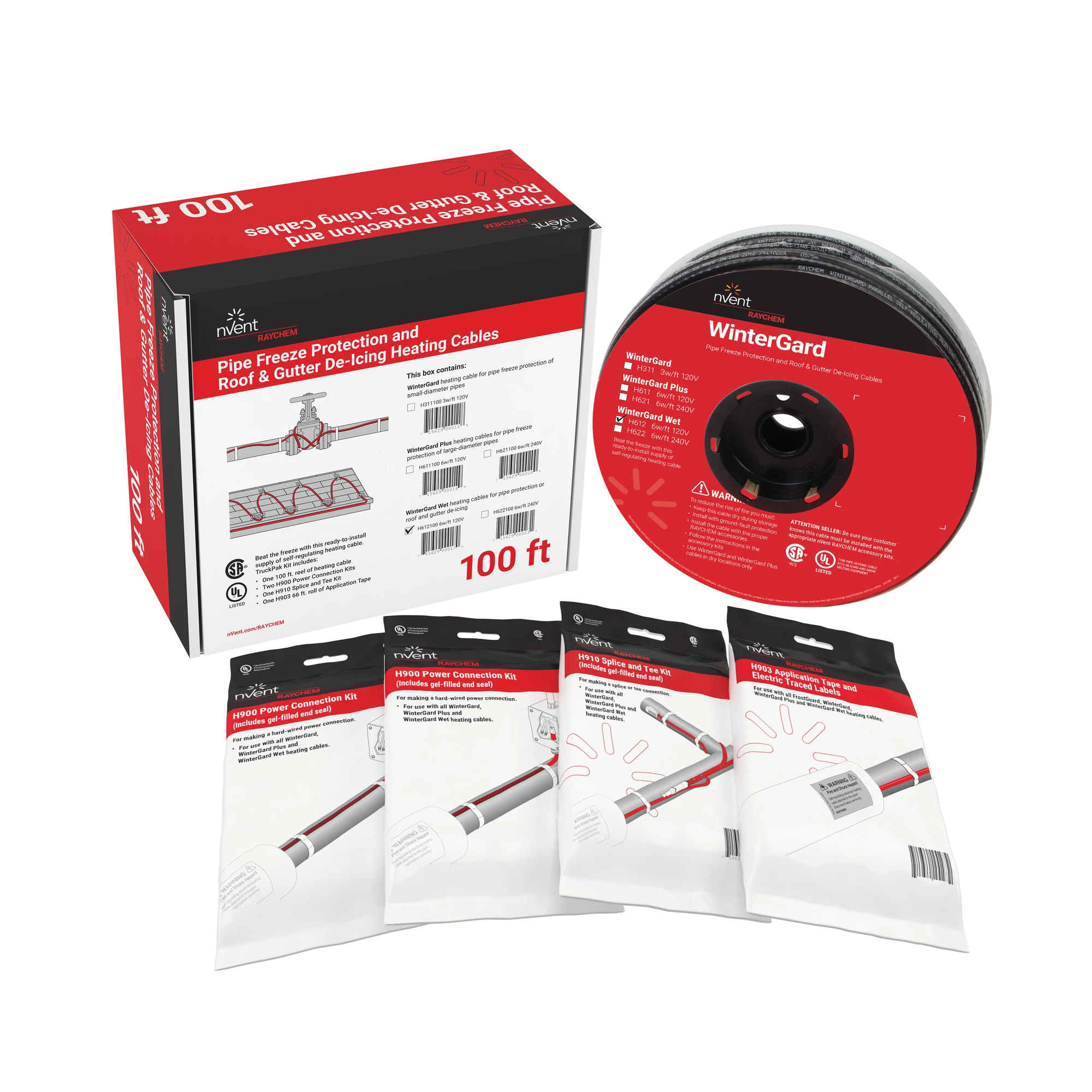 Product image for HEATING CABLE SELF-REG H612-100 TRUCKPAK