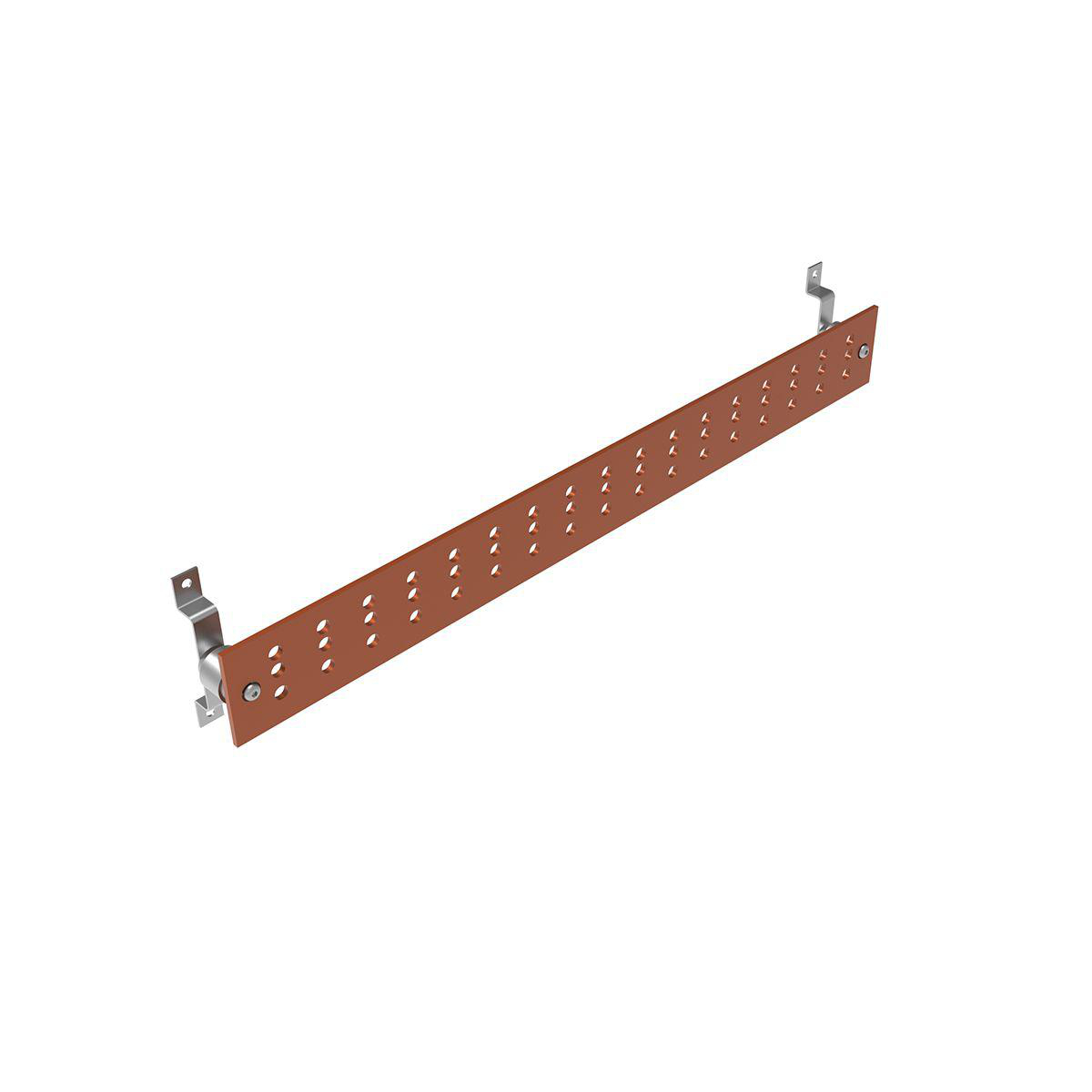 Product image for BURNDY BCBX144364K BUSSBAR 1X4"X4"X36" WITH MOUNTING BRACKETS AND INSULATORS