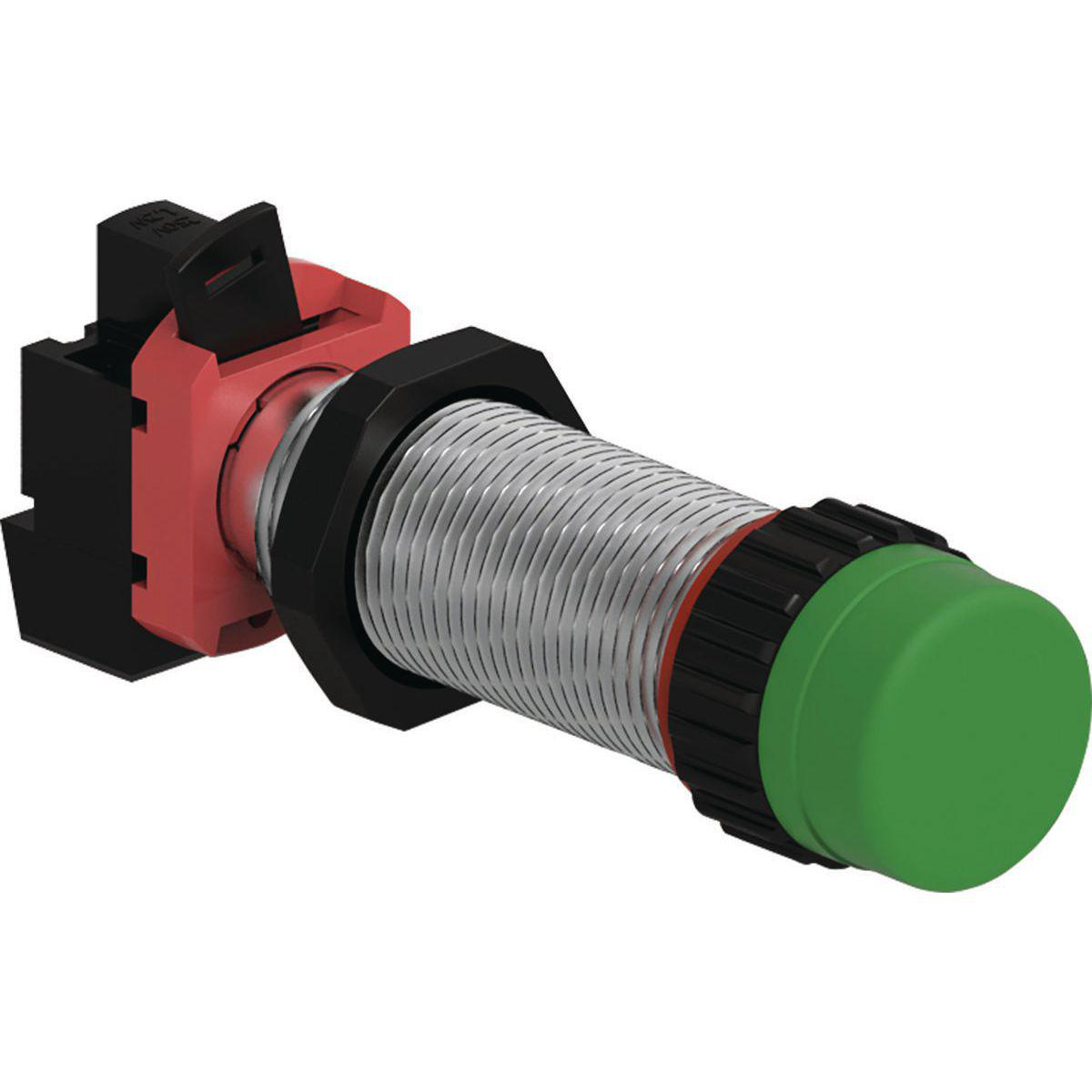 Product image for PILOT LIGHT, GRN 120VAC/DC EXT, 3/4-14