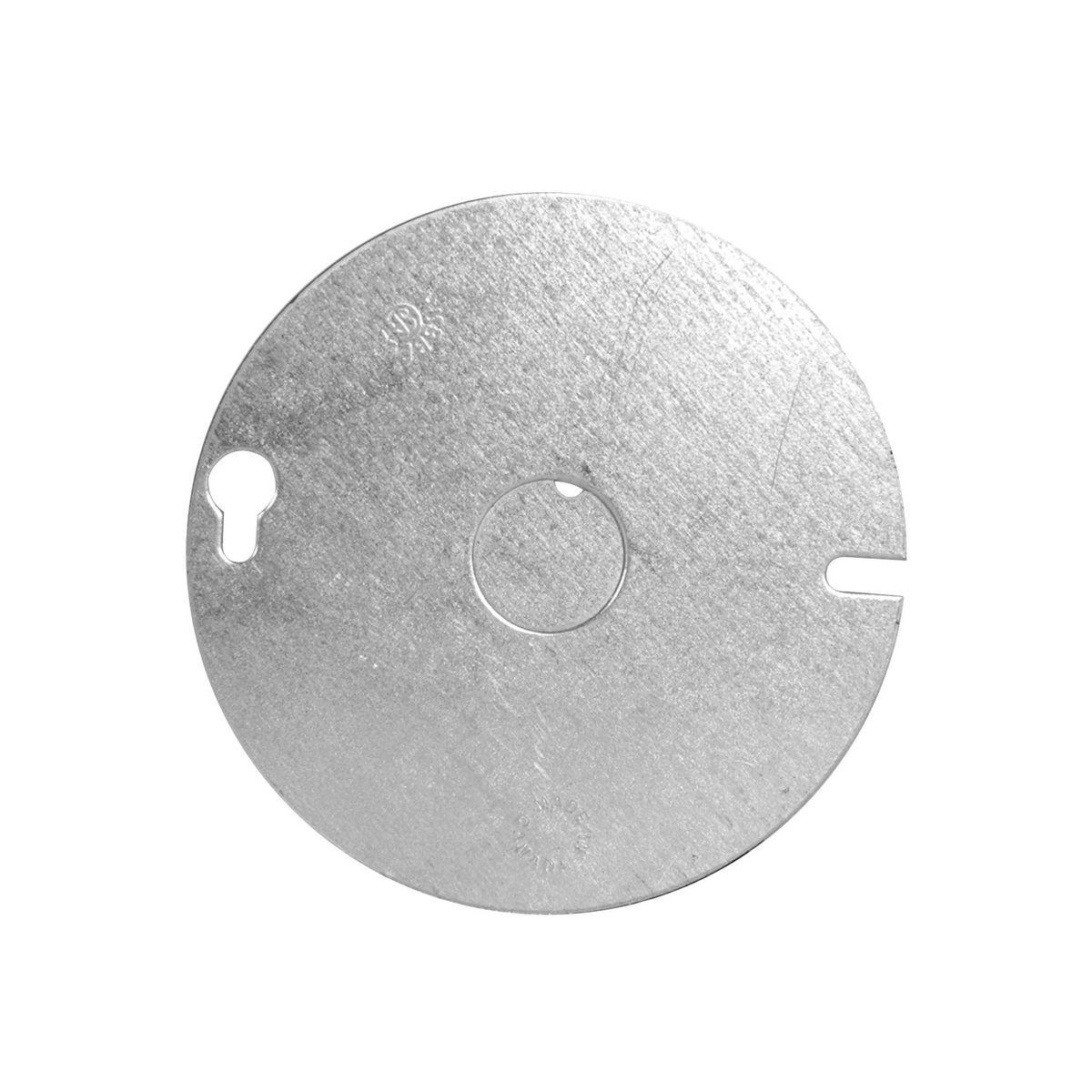 Product image for HUB 54C6 COVER 4" ROUND 1/2"KO H54C6BAR
