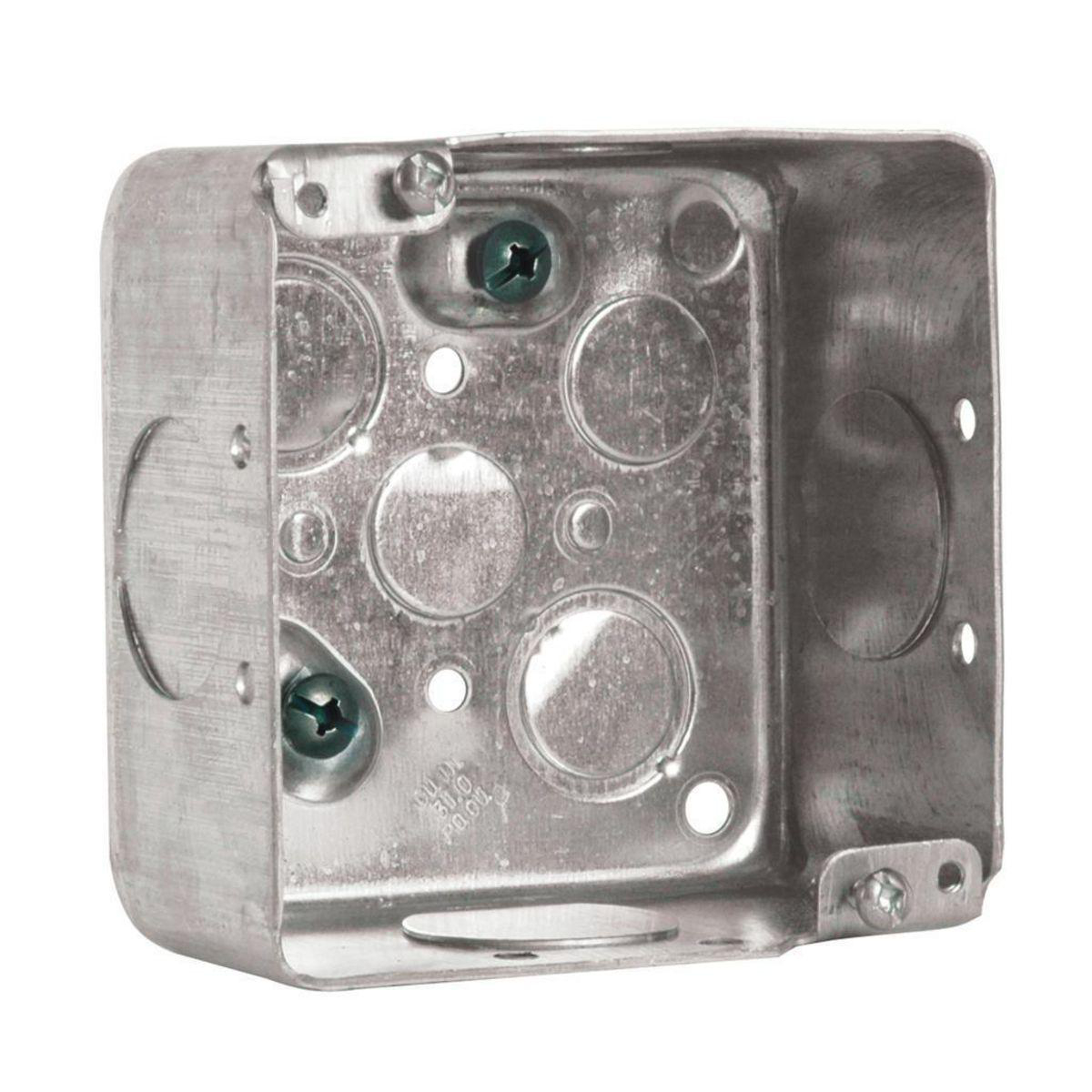 Product image for SQUARE BOX 4X4X2.125IN 1INCH KO MSB