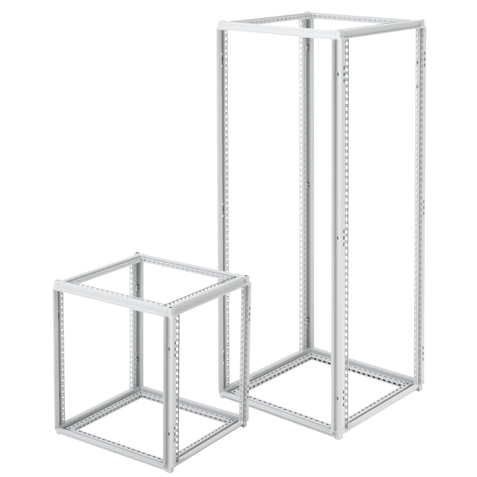 Product image for Frame single-bay 42RU steel grey 31.46x34.96x77.95"