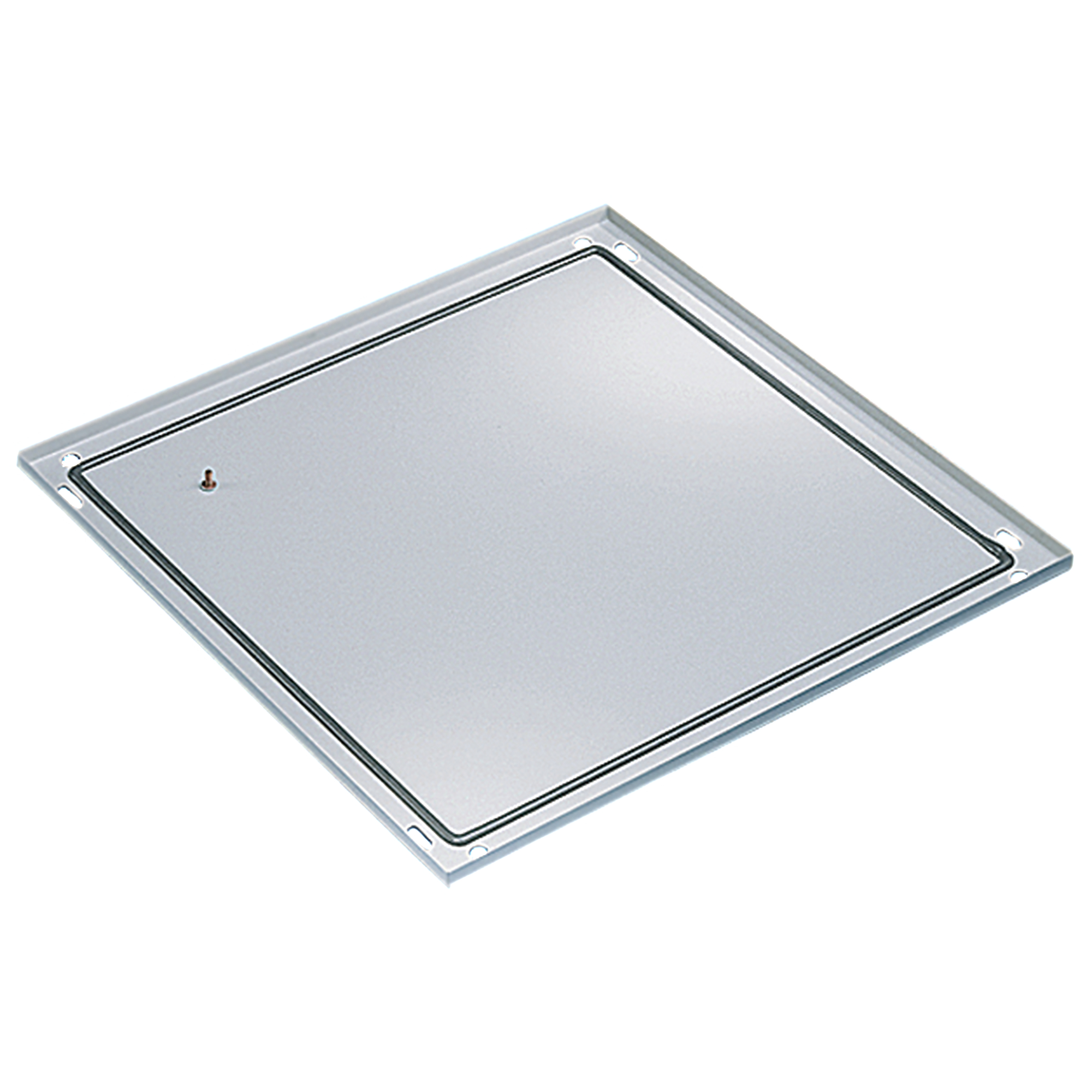Product image for Base solid 16 gauge steel lght gry 21.77x46.93in