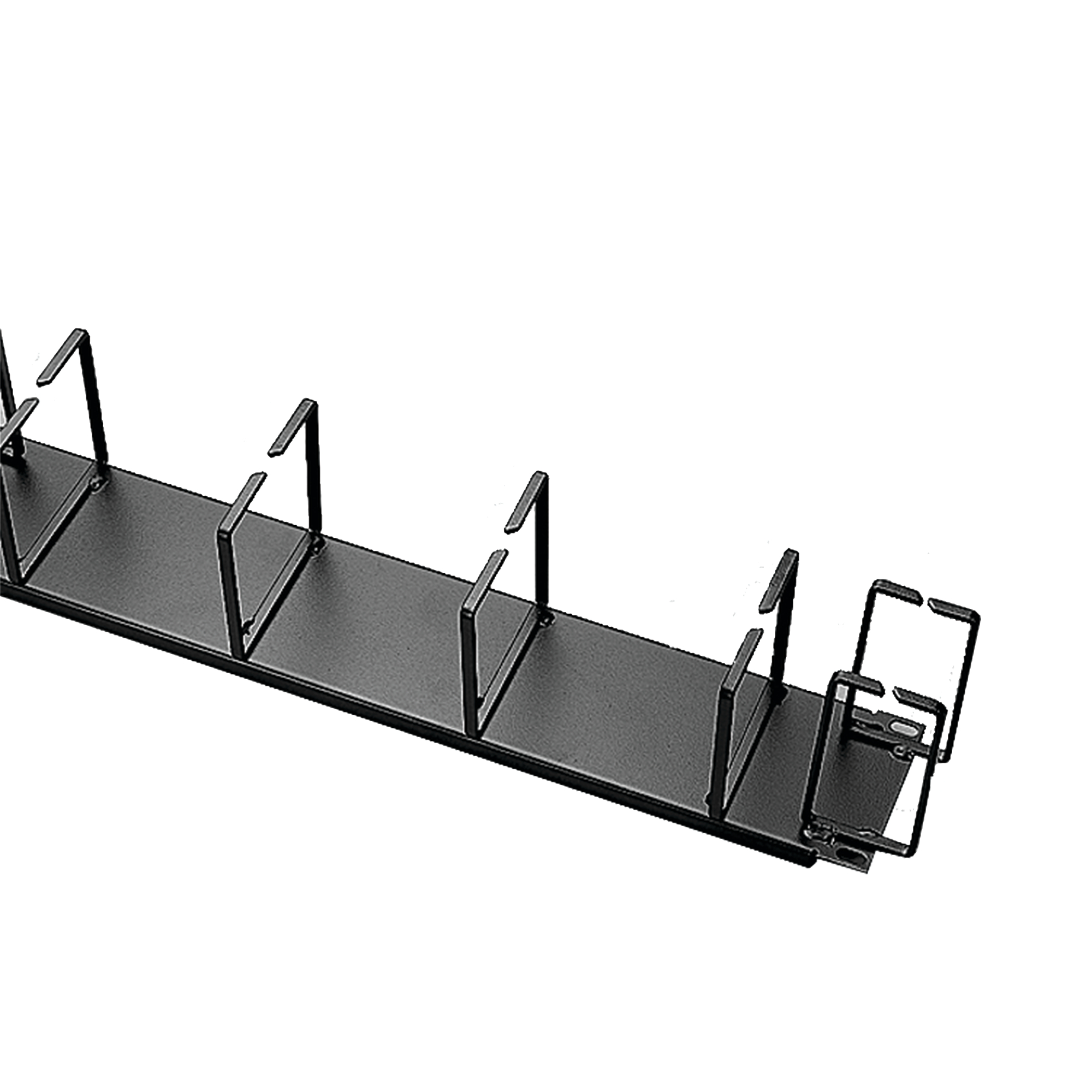 Product image for Manager cable horizontal-mount steel black 19"