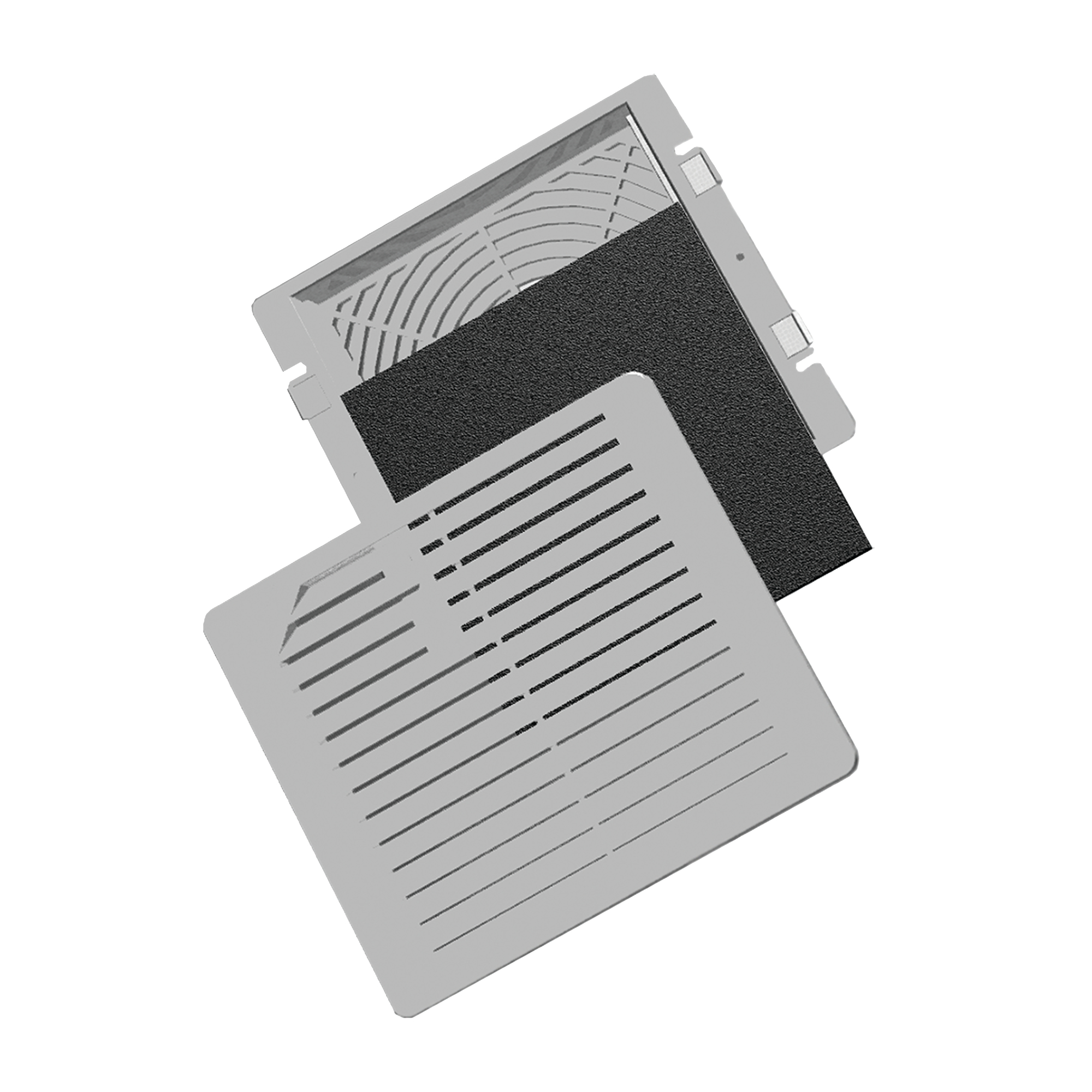 Product image for Grille exhaust type 1 ABS plastic housing black