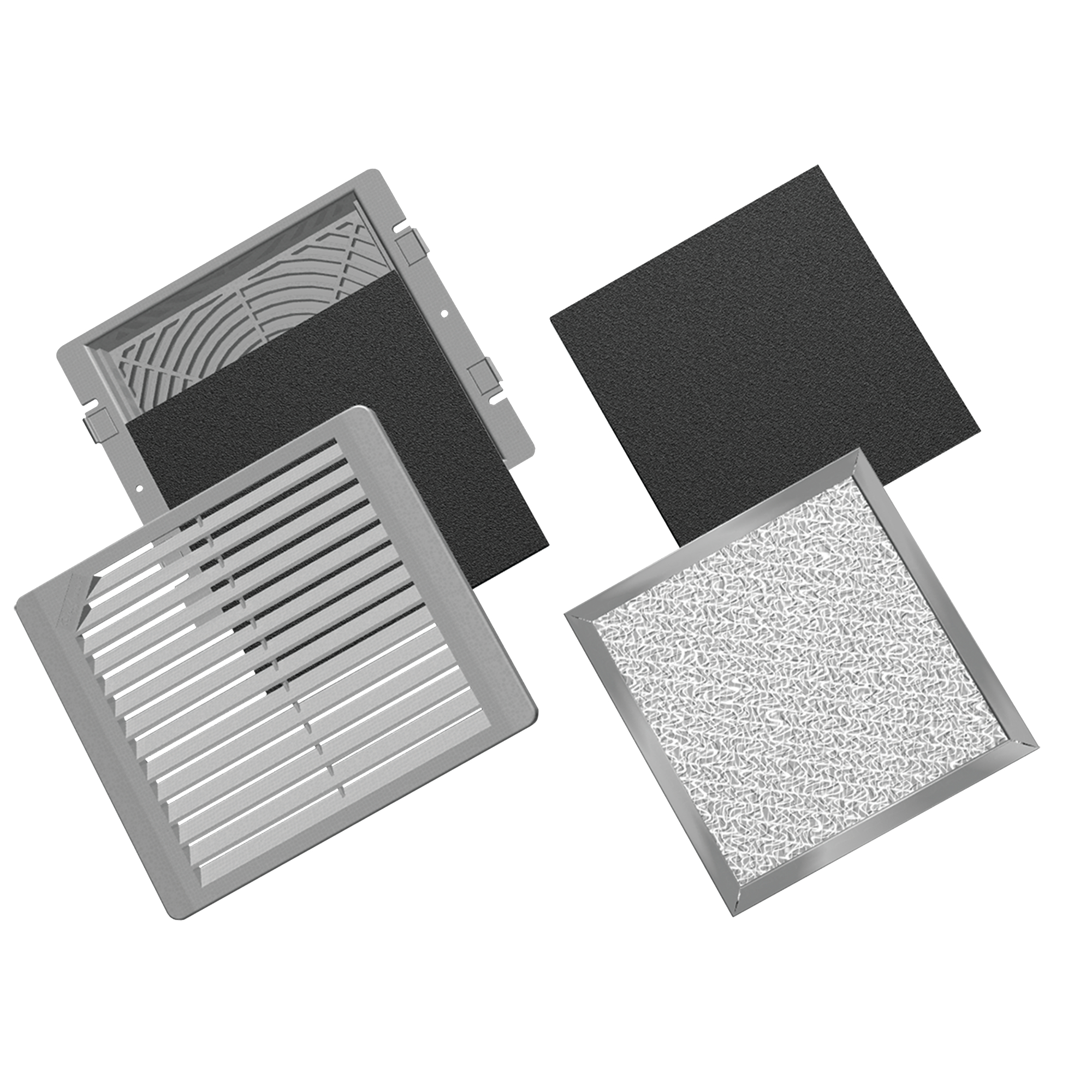 Product image for Grille stainless steel brushed for 4in fan