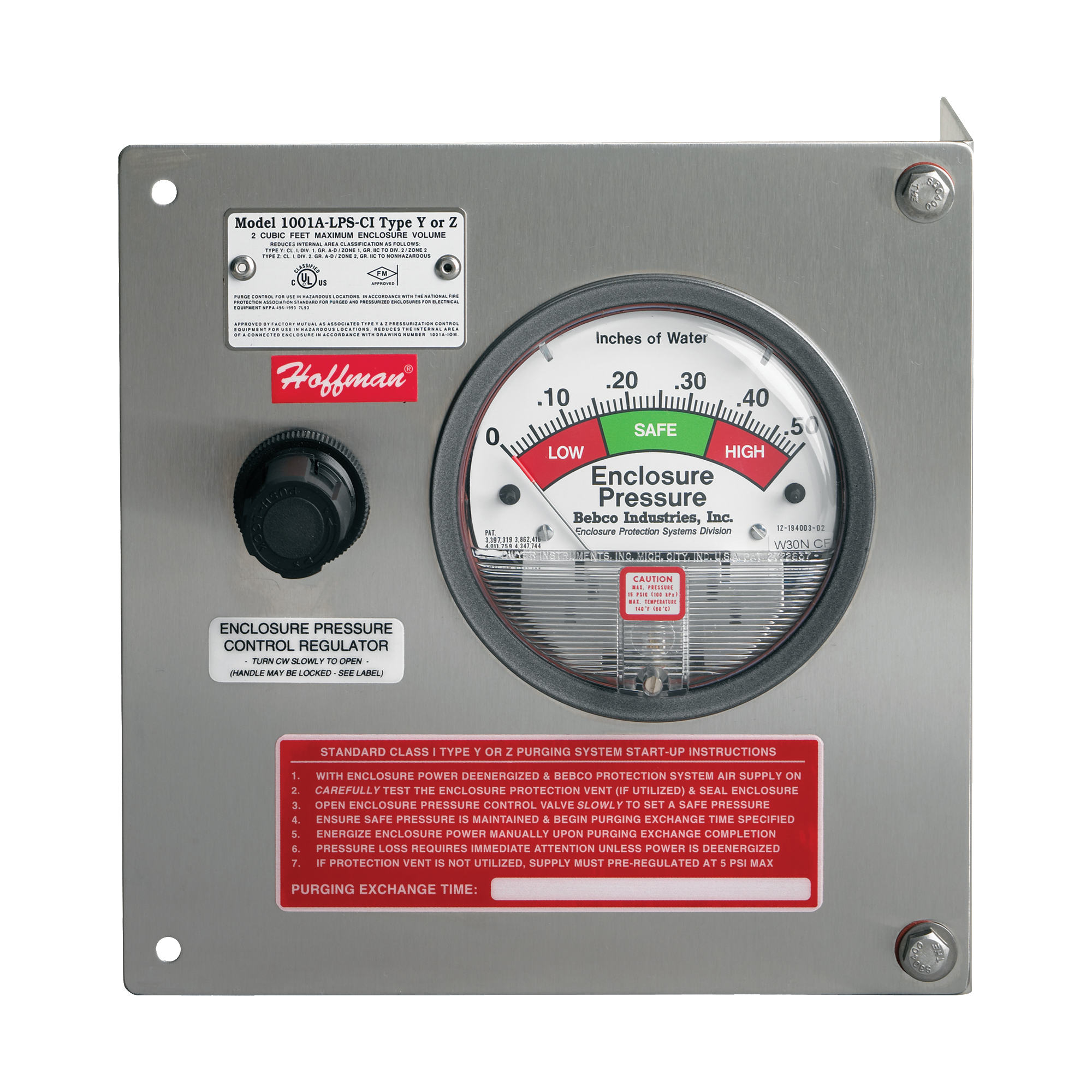 Product image for System purging/pressurization small-volume 10cubic-ft