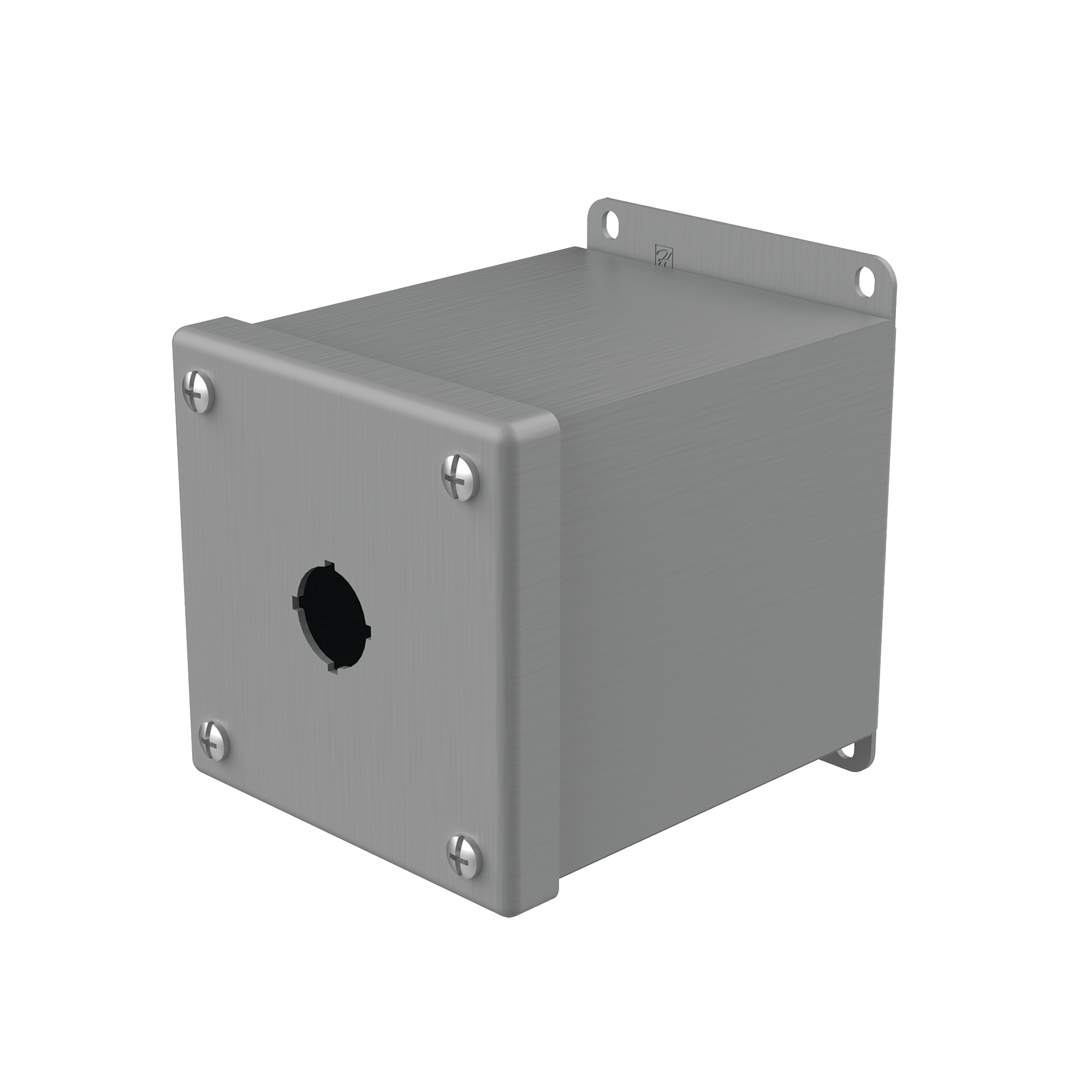Product image for Enclosure pushbutton steel grey N12 4x4x4.75in