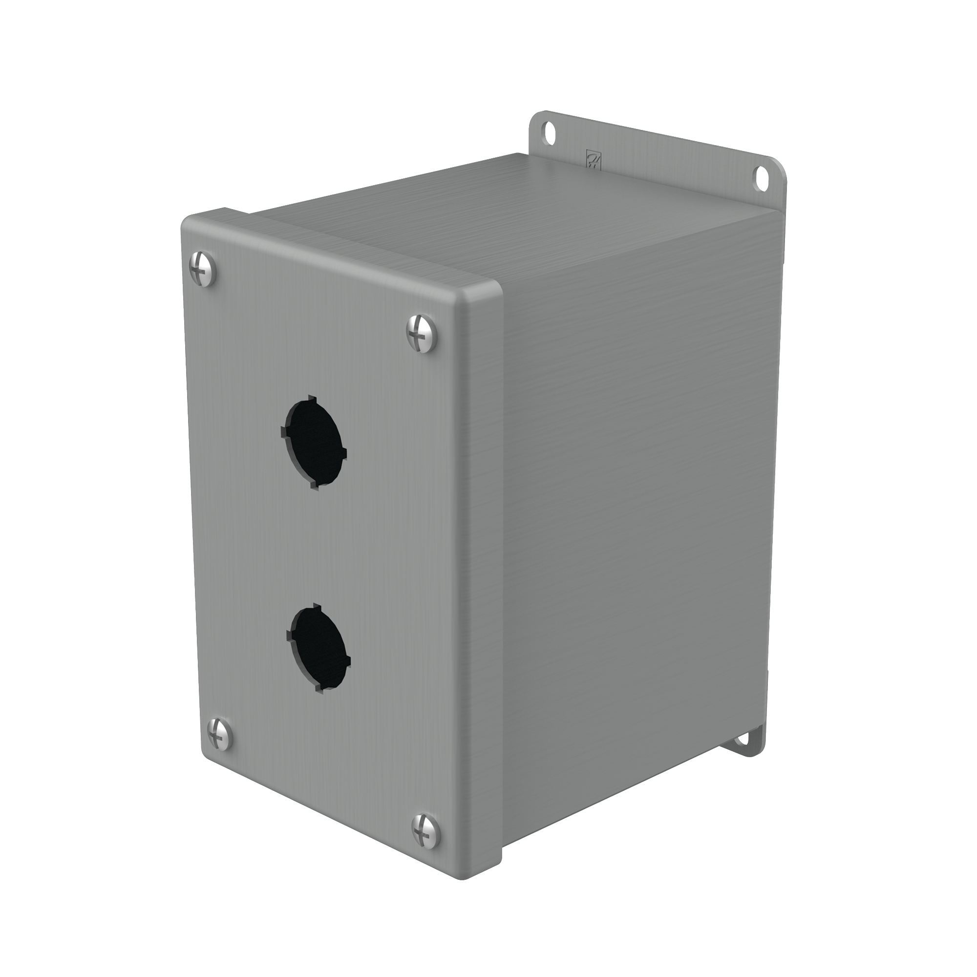 Product image for Enclosure pushbutton steel grey N12 6x4x4.75in